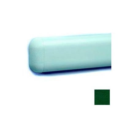 Pawling Wall Guard W/Rounded Top & Bottom Edges, Aluminum Retainer, 2-516"H x 12'L, Hunter Green WG-3-12-156